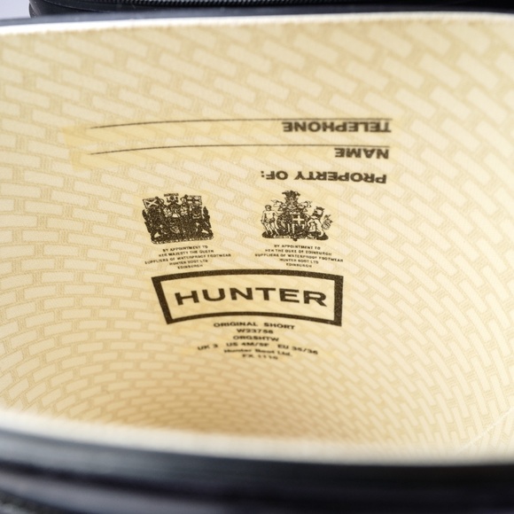 Hunter Rain Boots & Hunter Fleece Socks Size 35/36 - Picture 6 of 10